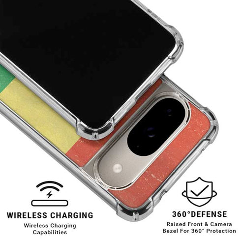 Bolivia Flag Distressed Google Pixel 10 Clear Case